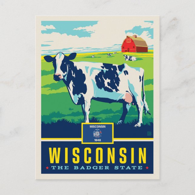 State Pride | Wisconsin Postcard (Front)
