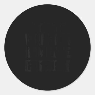 State Prison Inmate Funny Prisoner Soky Halloween  Classic Round Sticker