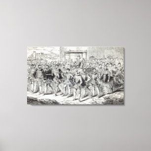 State progress of Queen Elizabeth Canvas Print