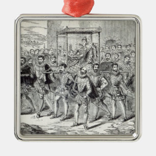 State progress of Queen Elizabeth Metal Ornament