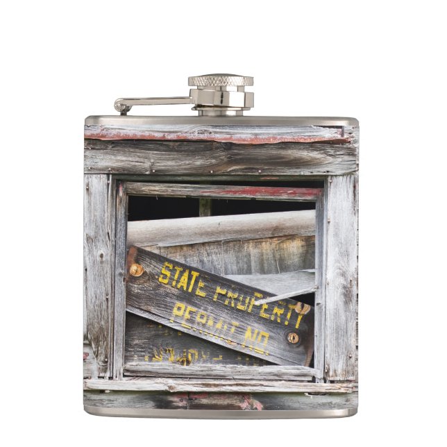 State Property Hip Flask (Front)
