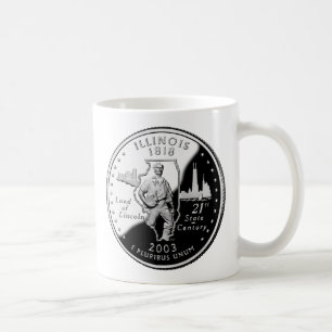 State Quarter of Illinois Reverse Side Faux Coffee Mug