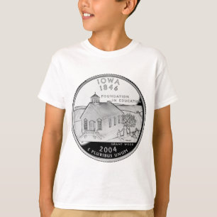 State Quarter of Iowa Reverse Side Faux T-Shirt