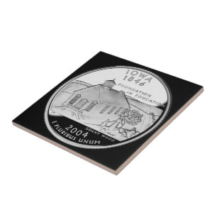 State Quarter of Iowa Reverse Side Faux Tile
