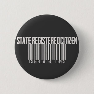 State Registered Citizen 2 Inch Round Button