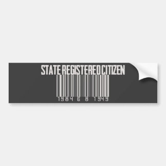 State Registered Citizen Bumper Sticker