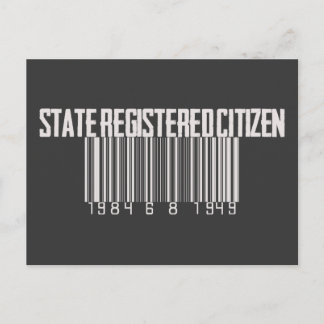 State Registered Citizen Postcard