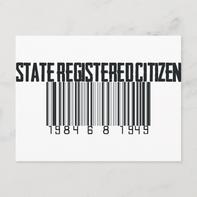 State Registered Postcard (Front)