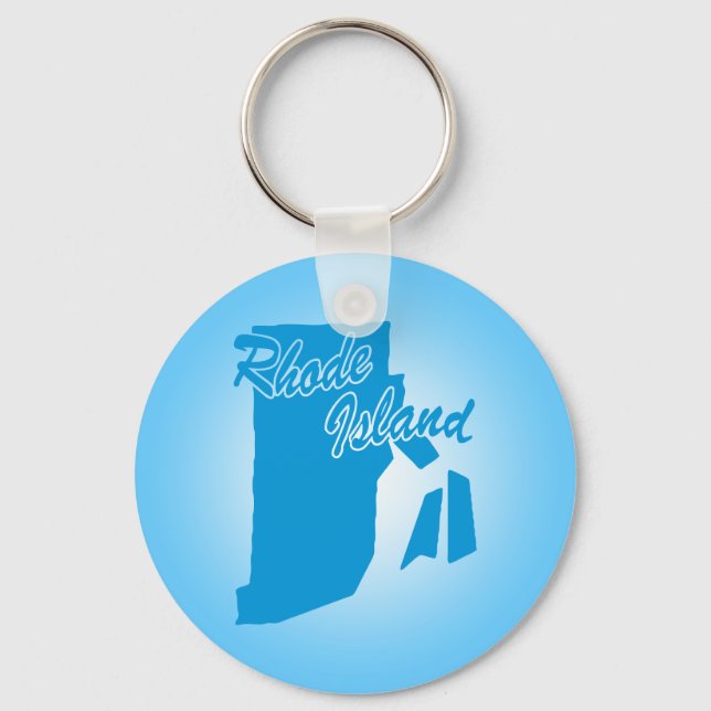 State Rhode Island Keychain (Front)