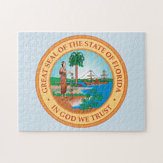 State Seal of Florida. Jigsaw Puzzle (Horizontal)