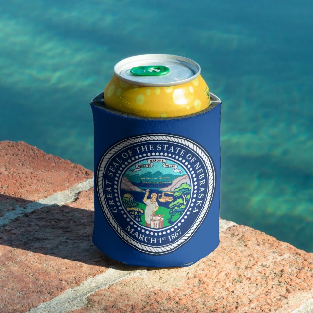 State Seal of Nebraska Can Cooler (In Situ Pool)