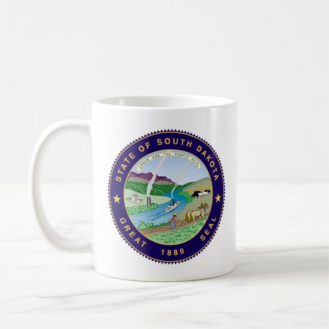 State Seal of South Dakota Coffee Mug (Left)