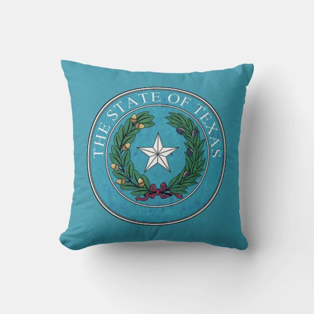 STATE SEAL OF TEXAS THROW PILLOW (Front)