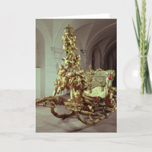State sleigh of Ludwig II  built 1872-80 Holiday Card