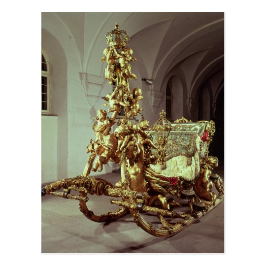 State sleigh of Ludwig II built 1872-80 Postcard