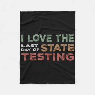 State Testing Week Done Cute Student Celebration Fleece Blanket