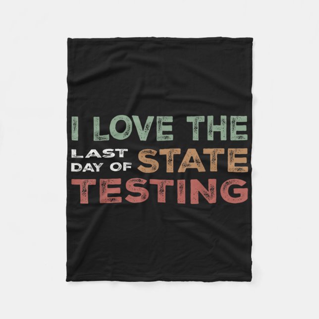 State Testing Week Done Cute Student Celebration  Fleece Blanket (Front)