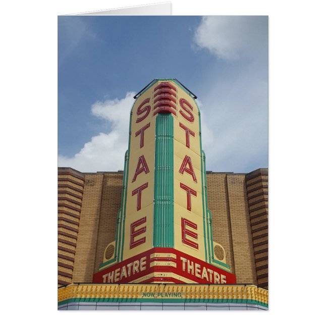 State Theatre - Carte de voeux de Ann Arbor MI (Devant)