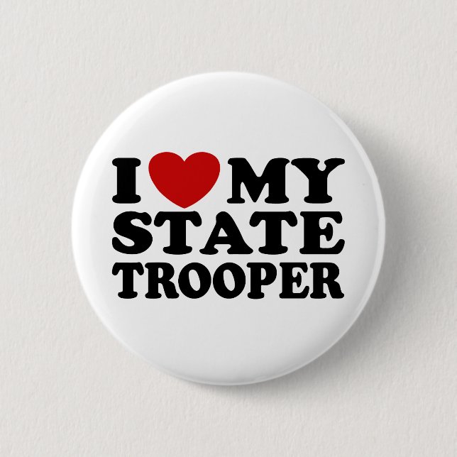 State Trooper 2 Inch Round Button (Front)