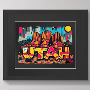 State Utah USA wall art Poster