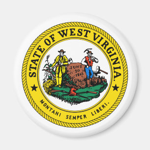 State Virginia, USA Magnet
