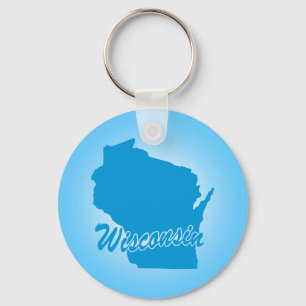 State Wisconsin Keychain