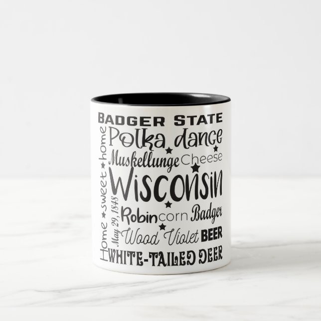 State/Wisconsin Two-Tone Coffee Mug (Center)