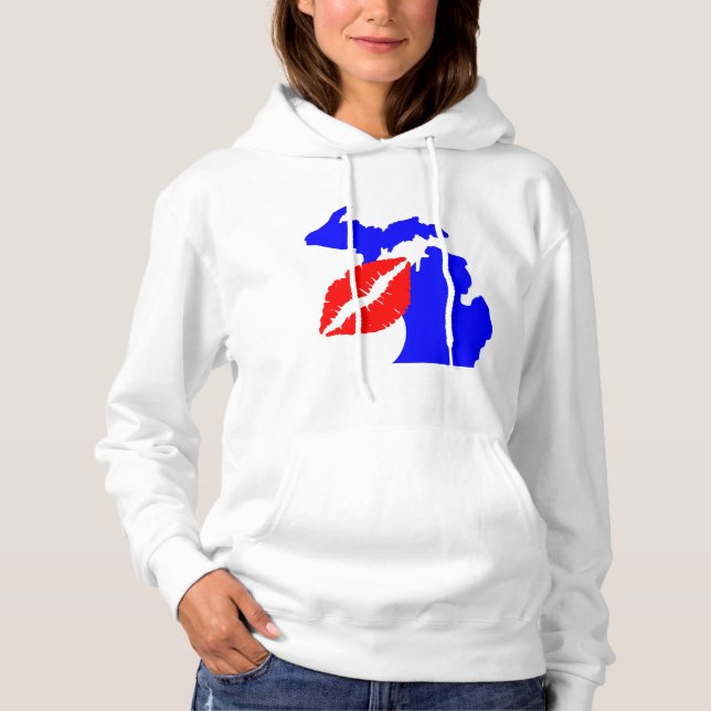 State/Women's Basic Hooded Sweatshirt/Michigan Hoodie (Front)