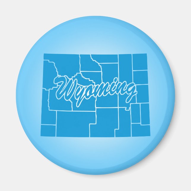 State Wyoming Magnet (Front)