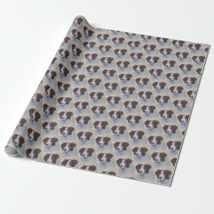 STATELY AUBURN SETTER MIX WRAPPING PAPER