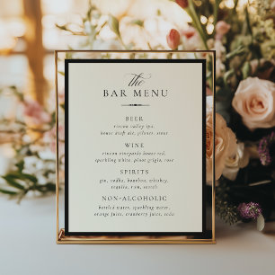 STATELY Bar Menu Wedding Sign