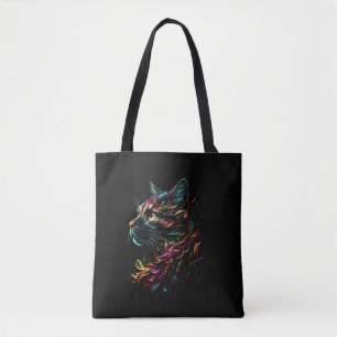 Stately Feline Profile  Tote Bag