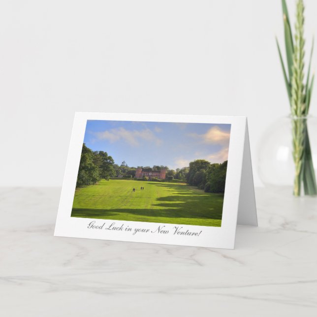Stately Home - Good Luck in your new Venture Card (Front)