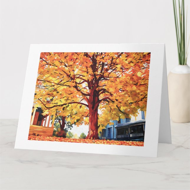 STATELY TREE ON HIGH STREET card (Front)
