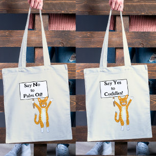Statement bag protester personalise cat