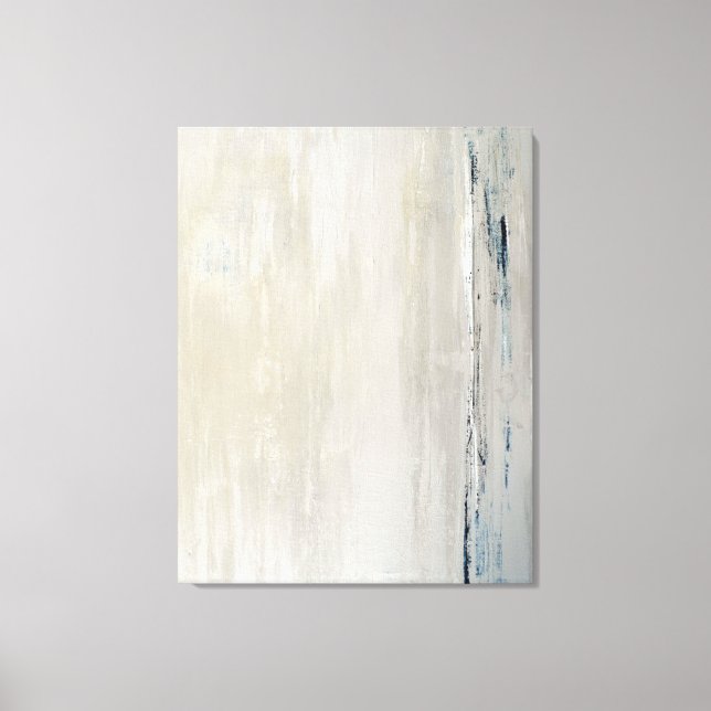 'Statement' Beige Abstract Art Canvas Print (Front)