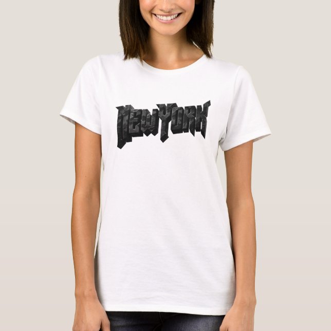 Statement Charcoal NEW YORK Graphic Tee (Front)