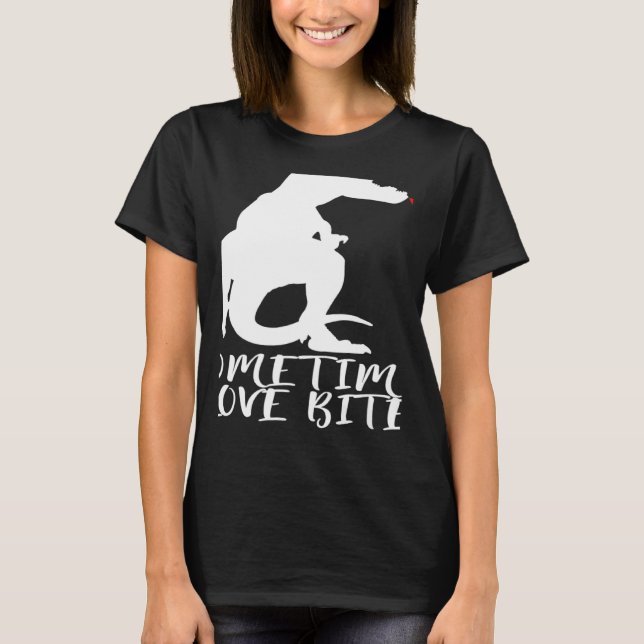 Statement Dinosaur Valentine's Day Heart T-Shirt (Front)