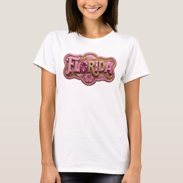 Statement Gold FLORIDA Wearable Art T-Shirt (Front)