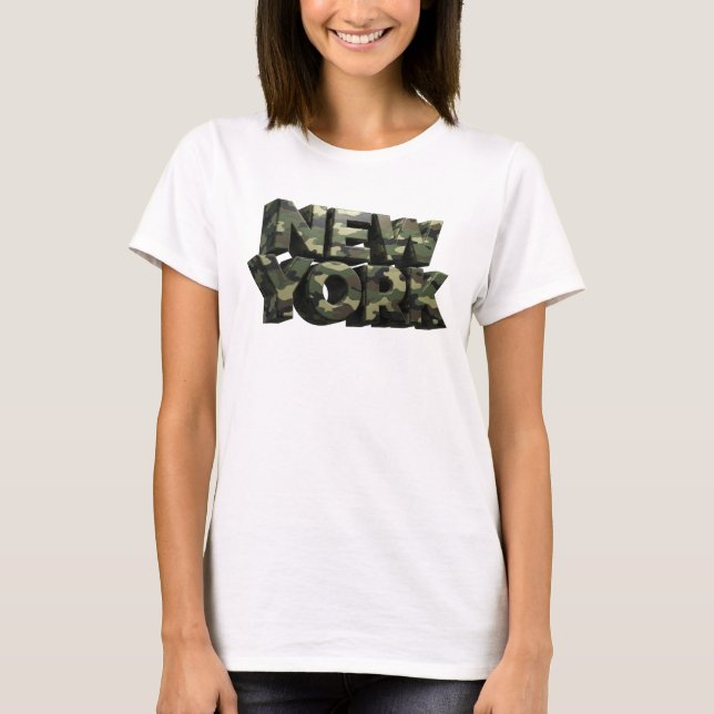 Statement Green NEW YORK Quote Shirt v2 (Front)