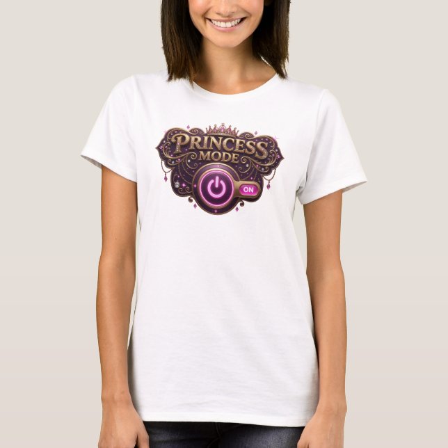 Statement Orange PRINCESS MODE Statement Tee (Front)