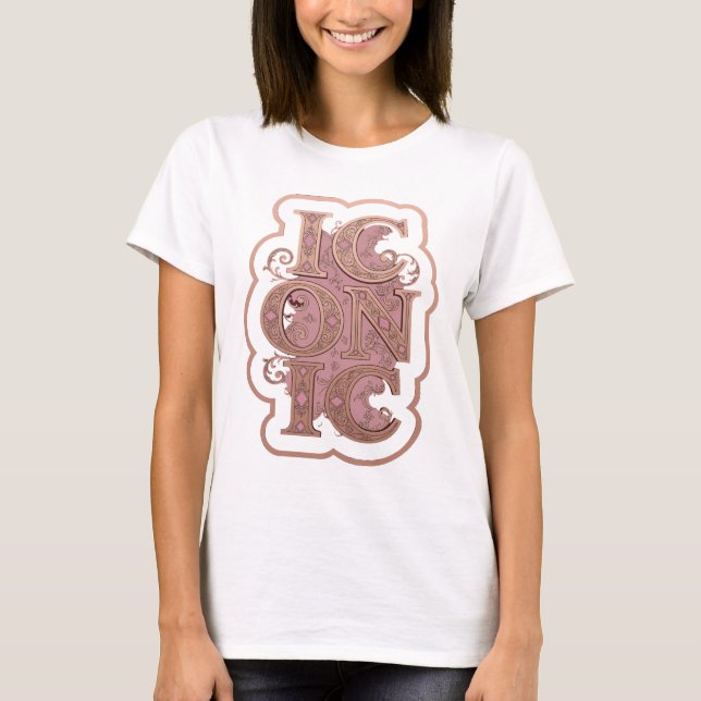Statement Pink ICONIC Custom Design T-Shirt (Front)