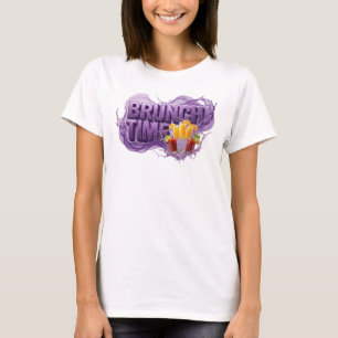 Statement Purple BRUNCH TIME Shirt Design