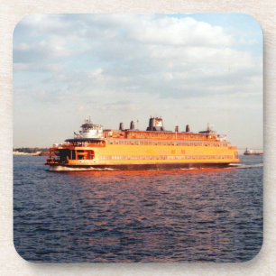 Staten Island Ferry plastic coaster set