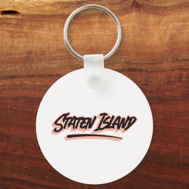 Staten Island Graffiti Style  Keychain (Front)