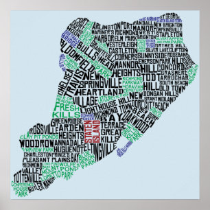 Staten Island, New York Carte Poster
