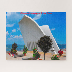 Staten Island New York.Christmas Greetings Jigsaw Puzzle