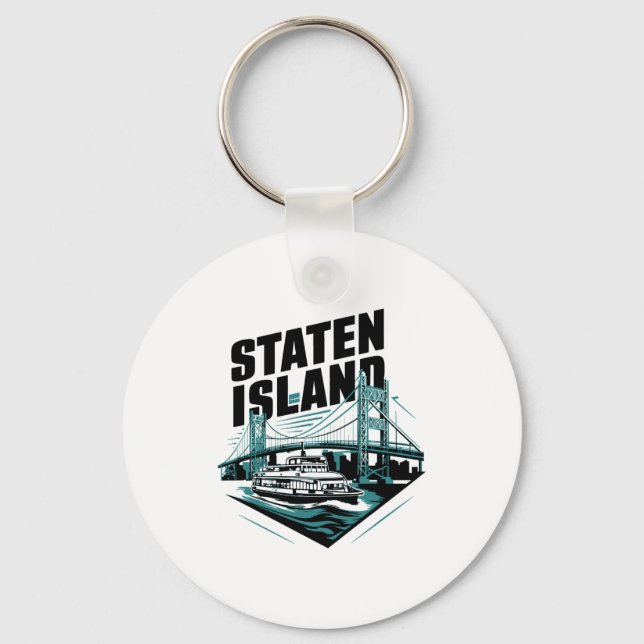 Staten Island New York Ferry  Keychain (Front)