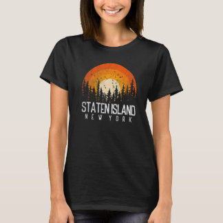 Staten Island New York NY  Retro Vintage 80s 90s T-Shirt