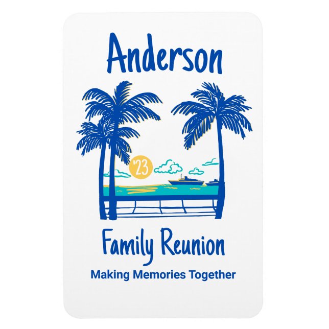 Stateroom Door Magnet Family Reunion Personnalisab (Vertical)